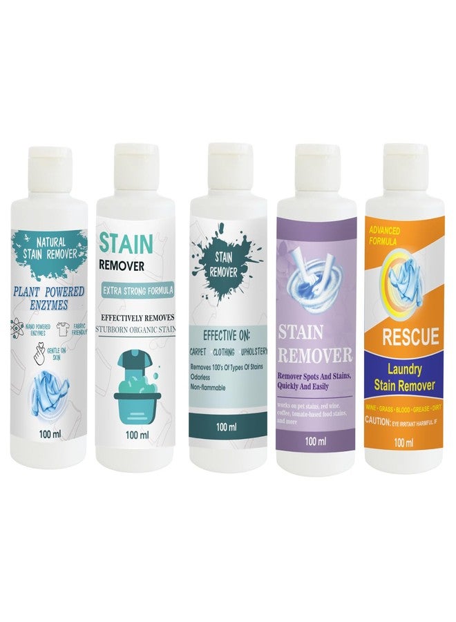 TOOVUS Stain Remover Combo Pack of Shirt, Doll, Sky, Purple and Orange Stain Remover | Multi-Surface Cleaning Solution for Clothes, Fabrics, Upholstery (100 g Each) - Image 1